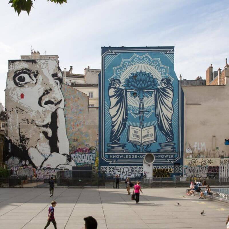 jef aerosol fresque street art paris